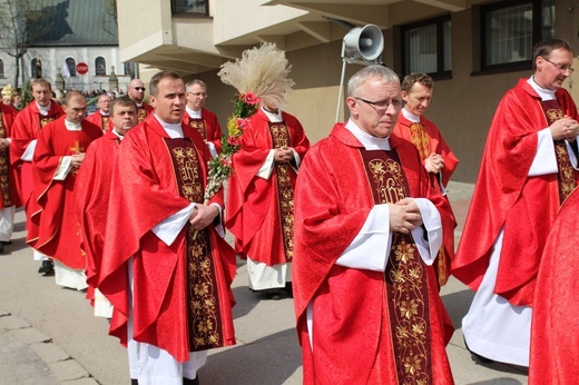 Niedziela Palmowa młodych w Bielsku-Białej 2019 - procesja do katedry