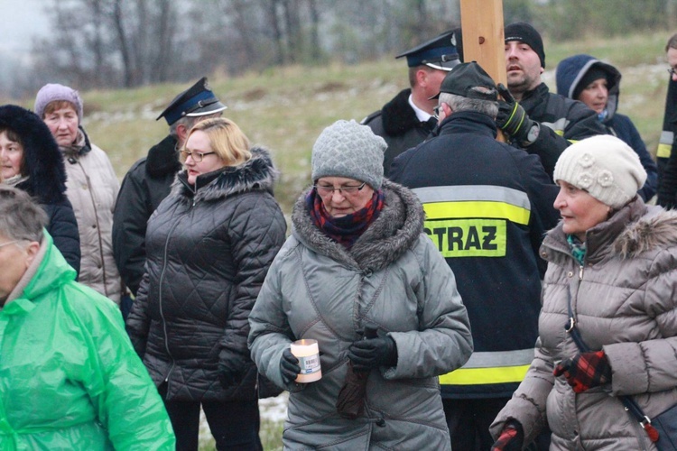 Poświęcenie krzyża w Biegonicach