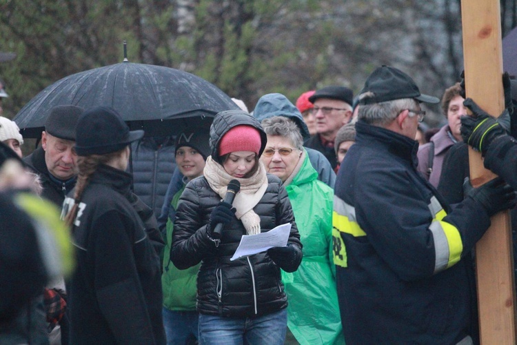 Poświęcenie krzyża w Biegonicach