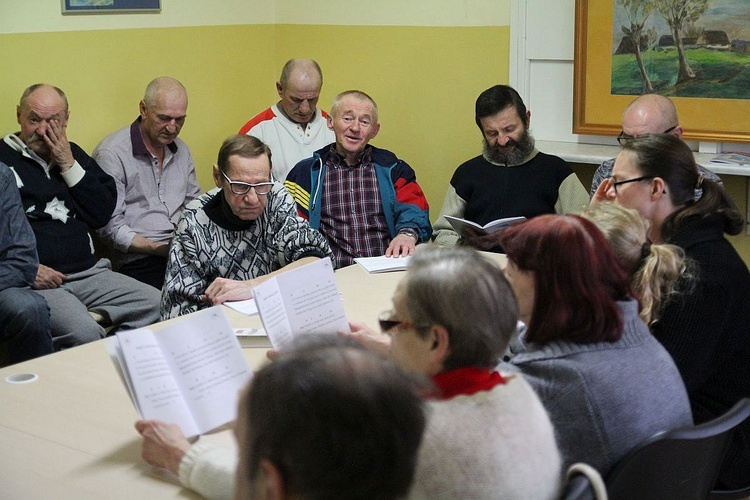 Krzyż Nadziei w schronisku dla bezdomnych w Bielsku-Białej