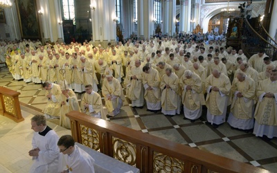 Razem z biskupami Eucharystię koncelebrowało prawie 300 księży.