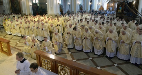 Razem z biskupami Eucharystię koncelebrowało prawie 300 księży.