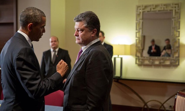 Spotkanie Baracka Obamy z Petro Poroszenką w czerwcu 2014 r.