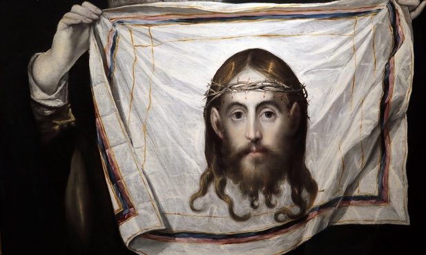 Fragment obrazu Święta Weronika z chustą 1577 - 1580, olej na płótnie, Toledo, muzeum Santa Cruz.