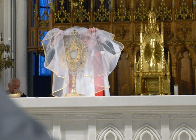 Wielkopiątkowa liturgia w katedrze w Radomiu