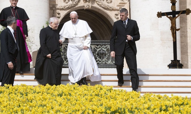 Franciszek podczas audiencji generalnej