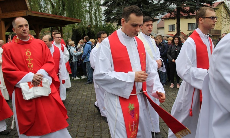 Msza św. pielgrzymów łagiewnickich w Hałcnowie - 2019