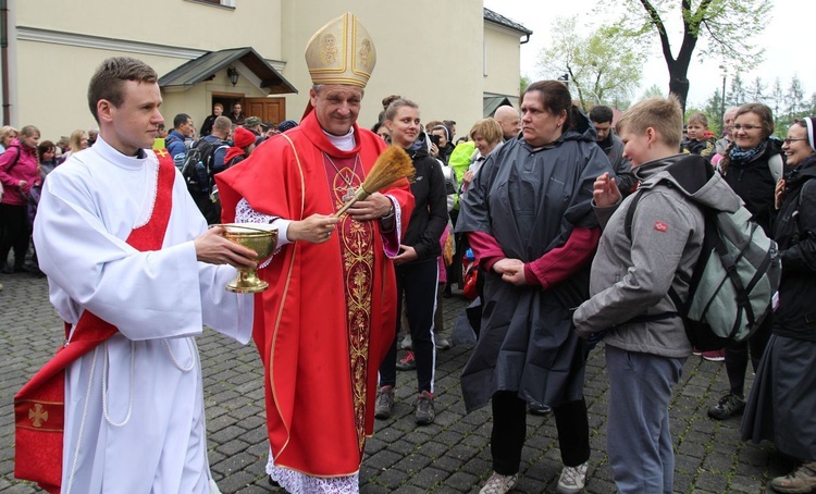 Msza św. pielgrzymów łagiewnickich w Hałcnowie - 2019