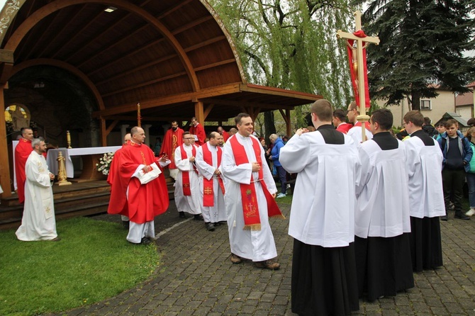 Msza św. pielgrzymów łagiewnickich w Hałcnowie - 2019