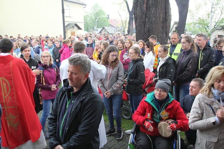 Msza św. pielgrzymów łagiewnickich w Hałcnowie - 2019