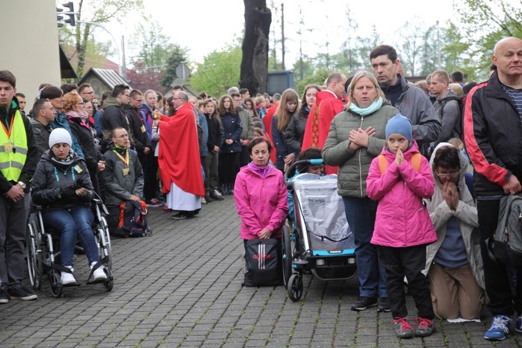 Msza św. pielgrzymów łagiewnickich w Hałcnowie - 2019