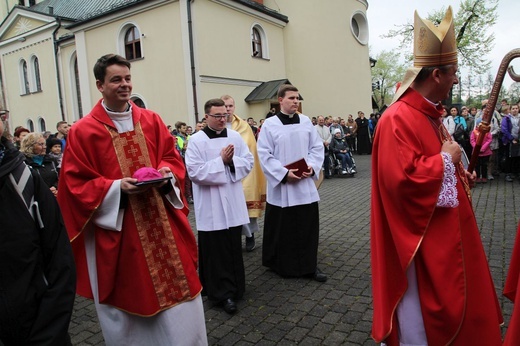 Msza św. pielgrzymów łagiewnickich w Hałcnowie - 2019