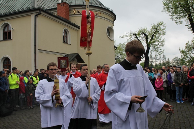 Msza św. pielgrzymów łagiewnickich w Hałcnowie - 2019