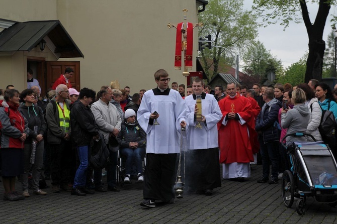 Msza św. pielgrzymów łagiewnickich w Hałcnowie - 2019