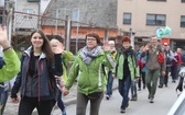 Pierwszy postój pielgrzymów u św. Jana Kantego w Kętach - 2019