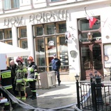 Niegrożny pożar w piwnicach krakowskiego "Wierzynka"