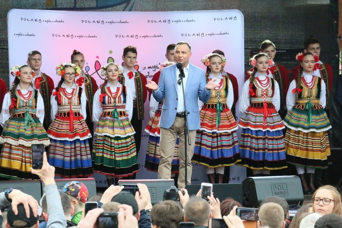 Prezydent Andrzej Duda w Puławach