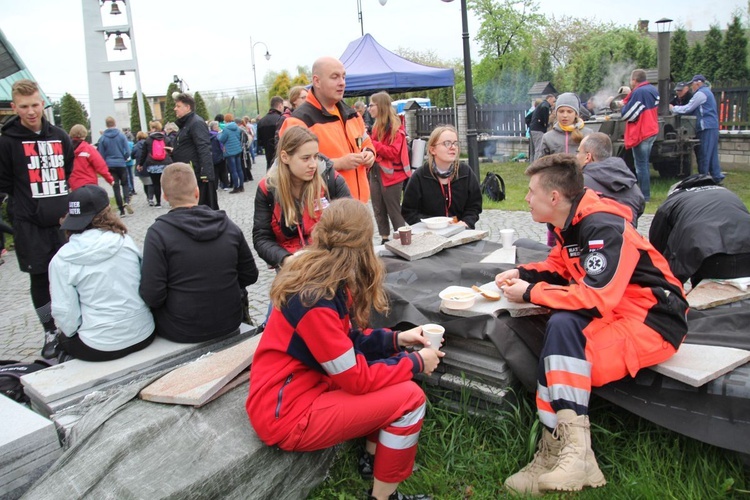 Postój pielgrzymów w Kętach-Podlesiu - 2019