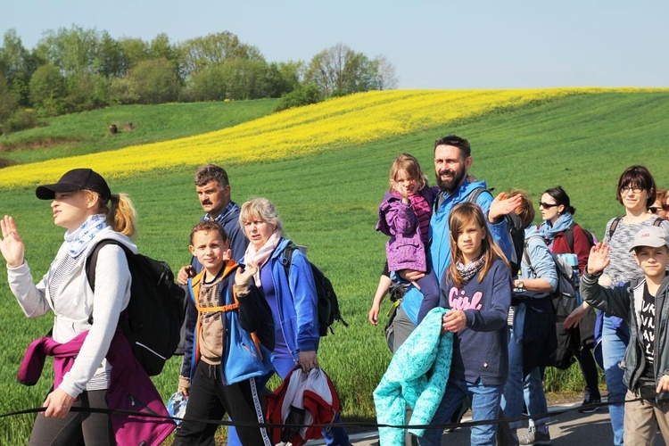 Z Witkowic do Wieprza - 2. dzień drogi do Łagiewnik - 2019