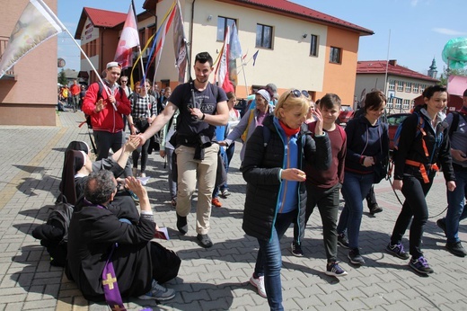 Postój pielgrzymów w Wieprzu - 2019