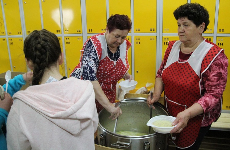 Postój pielgrzymów w Wieprzu - 2019