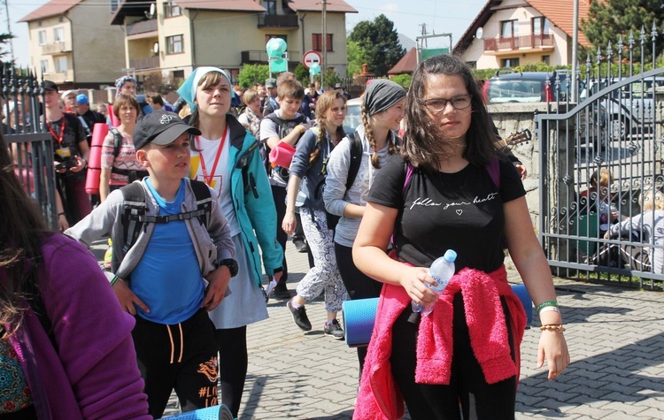 Adoracja Jezusa w drodze z Wieprza do Tomic - grupa bł. ks. M. Sopoćki