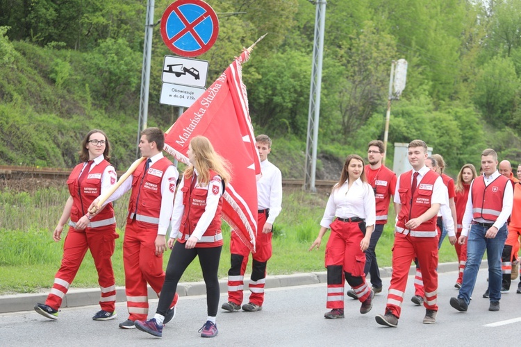 7. pielgrzymka dotarła z Hałcnowa do Łagiewnik - 2019