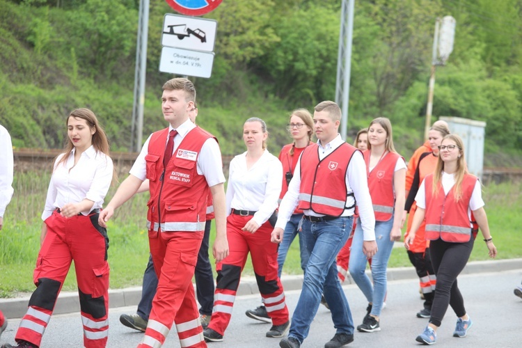 7. pielgrzymka dotarła z Hałcnowa do Łagiewnik - 2019