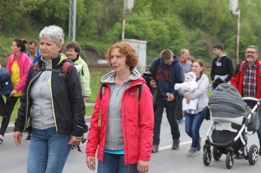 7. pielgrzymka dotarła z Hałcnowa do Łagiewnik - 2019