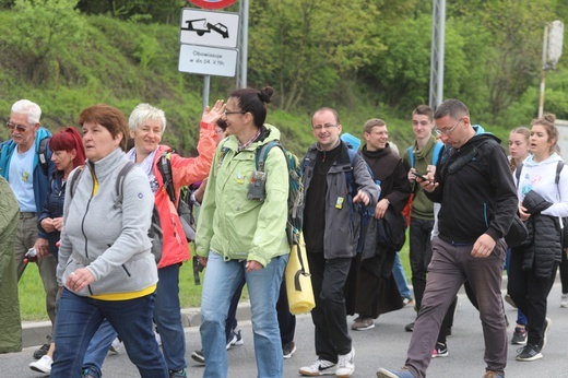 7. pielgrzymka dotarła z Hałcnowa do Łagiewnik - 2019