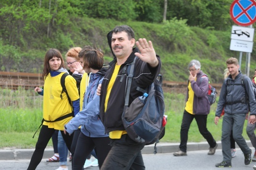 7. pielgrzymka dotarła z Hałcnowa do Łagiewnik - 2019