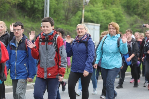 7. pielgrzymka dotarła z Hałcnowa do Łagiewnik - 2019