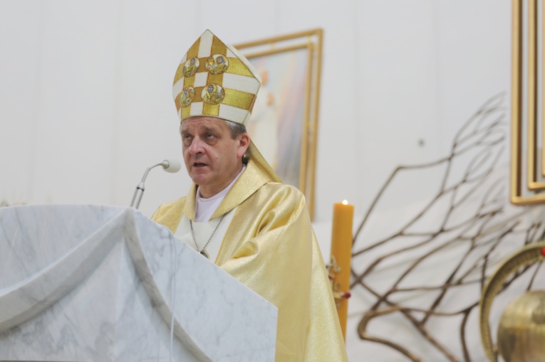 Łagiewniccy pielgrzymi u św. Faustyny i na Mszy św. w bazylice - 2019 