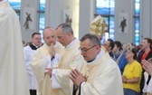 Łagiewniccy pielgrzymi u św. Faustyny i na Mszy św. w bazylice - 2019 