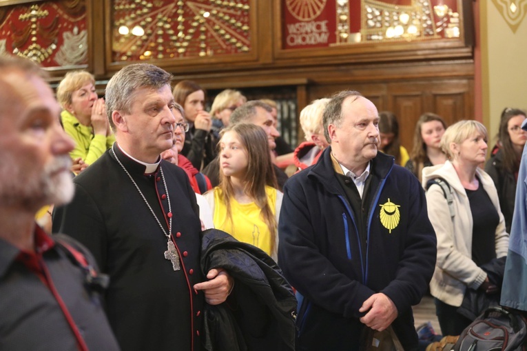 Łagiewniccy pielgrzymi u św. Faustyny i na Mszy św. w bazylice - 2019 
