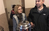 Pierwszy postój pielgrzymów u św. Jana Kantego w Kętach - 2019