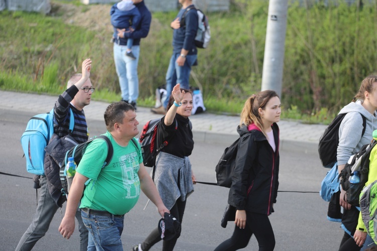 Powitanie 7. pielgrzymki łagiewnickiej w Wysokiej - 2019