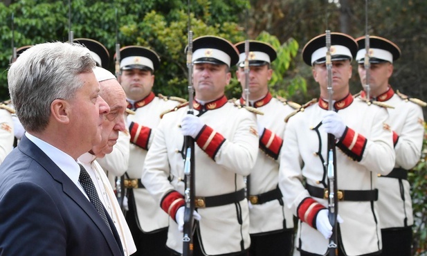 Podczas oficjalnego powitania Franciszka w Macedonii Północnej