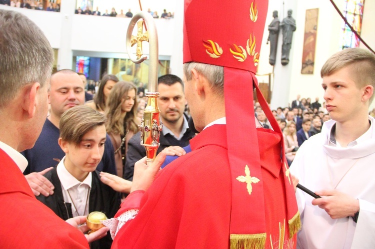 Bierzmowanie w kościele św. Pawła w Bochni