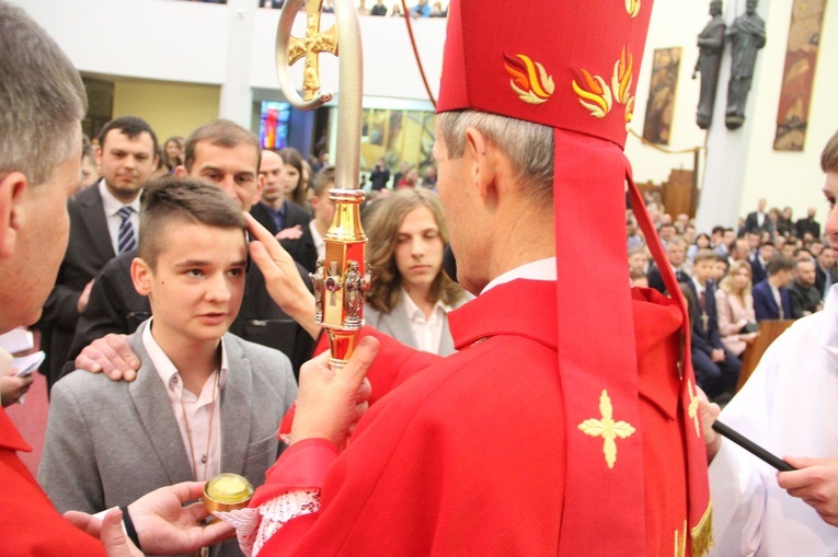 Bierzmowanie w kościele św. Pawła w Bochni