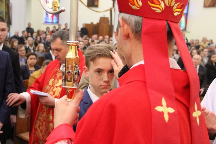 Bierzmowanie w kościele św. Pawła w Bochni