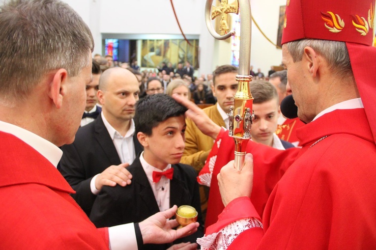 Bierzmowanie w kościele św. Pawła w Bochni
