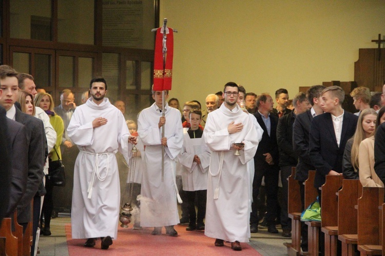 Bierzmowanie w kościele św. Pawła w Bochni