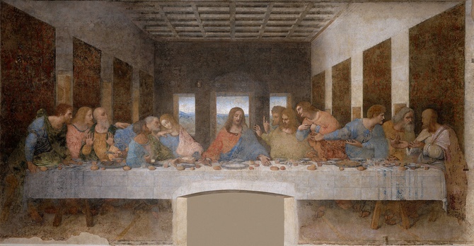 Leonardo da Vinci, Ostatnia Wieczerza.