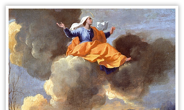 Nicolas Poussin "Cudowne przeniesienie św. Rity" olej na desce, ok. 1635Galeria Dulwich, Londyn