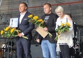 Nominowani do Radomskiej Nagrody Kulturalnej w ubiegłym roku. Otrzymał ją Waldemar Dolecki, dyrektor Miejskiego Ośrodka Kultury „Amfiteatr” (z lewej).