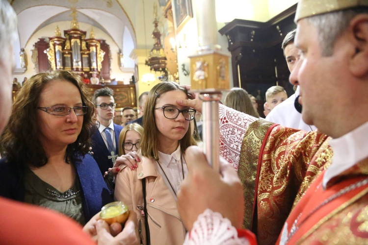 Bierzmowanie w Starym Sączu