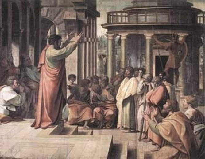 Rafael, Paweł nauczający w Atenach