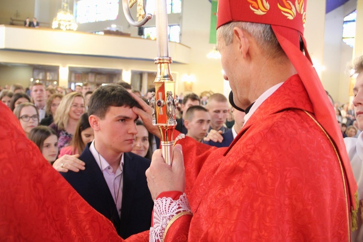 Bierzmowanie w kościele św. Heleny w Nowym Sączu