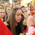 Bierzmowanie w kościele św. Heleny w Nowym Sączu